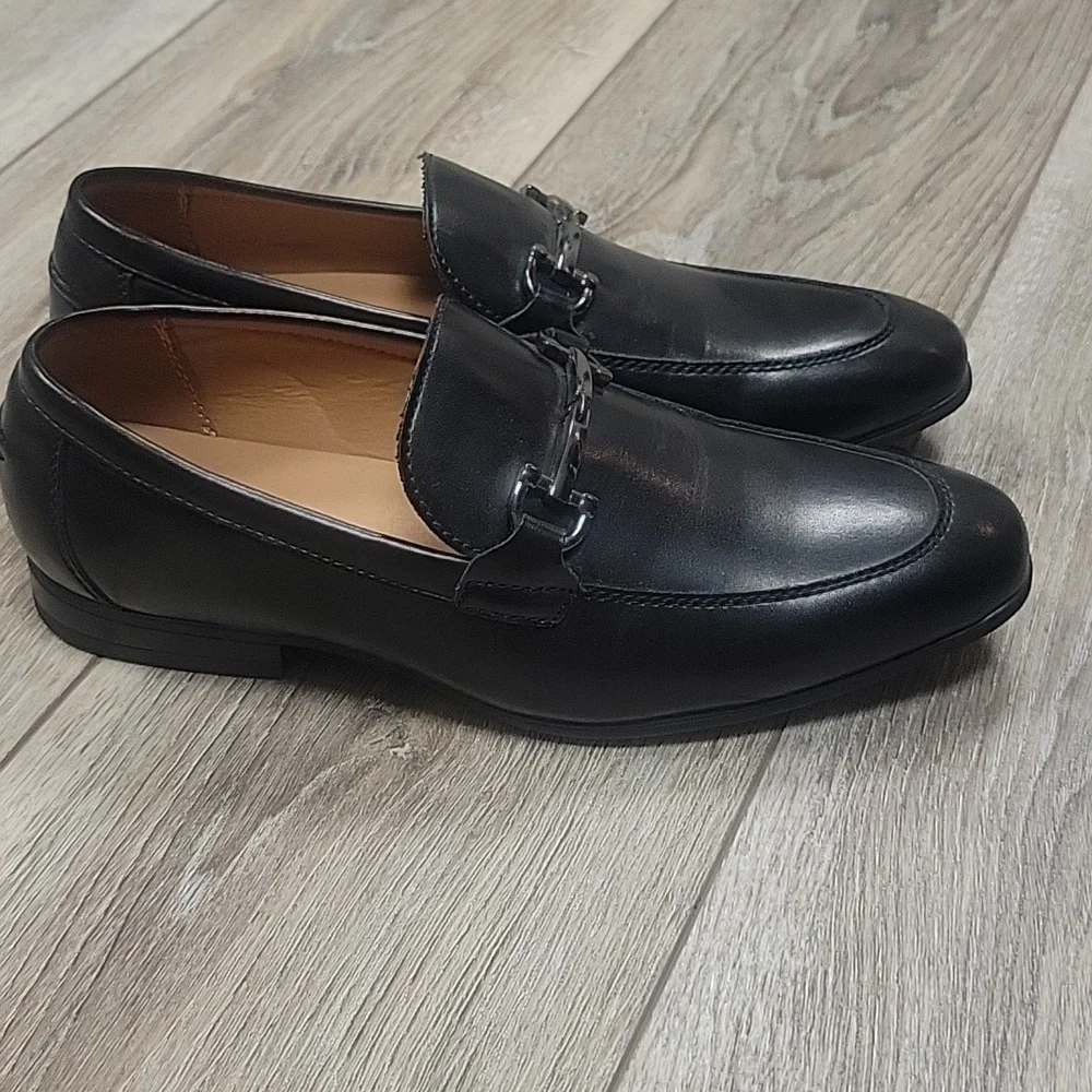 Alfani Size 7 Black Vegan Leather Loafer New